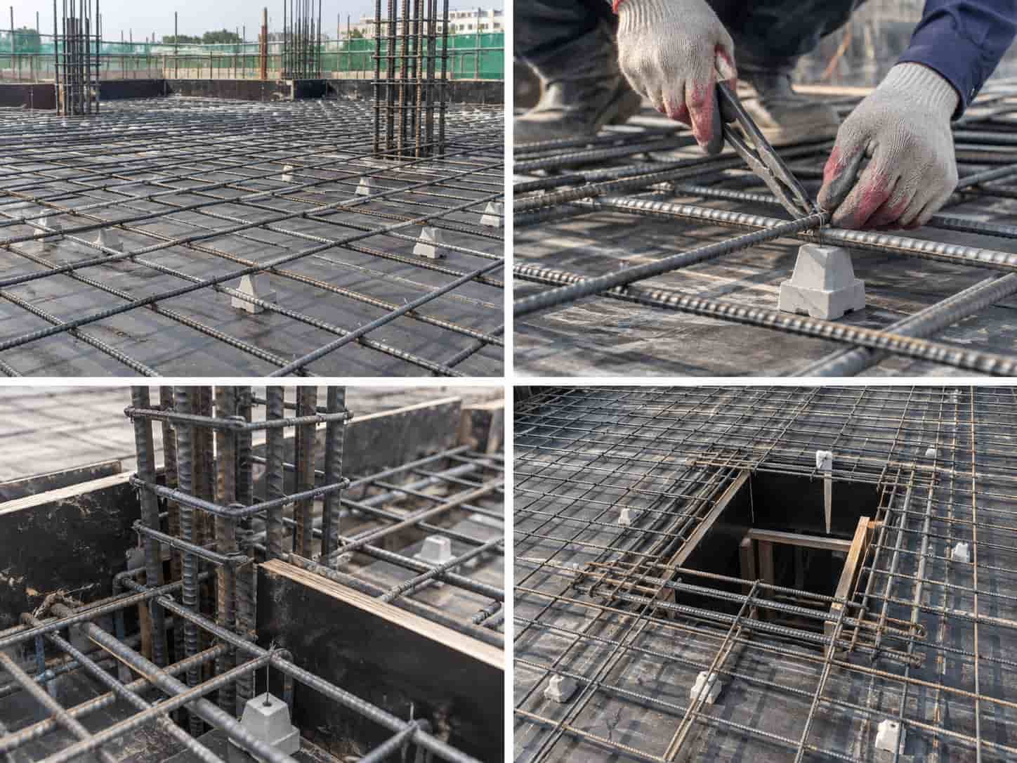 Bố trí thép sàn 1 lớp