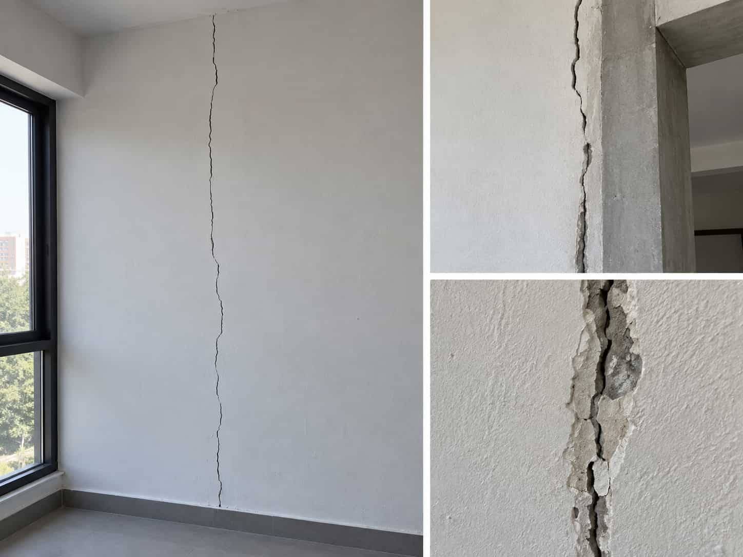 Tường nhà bị nứt dọc