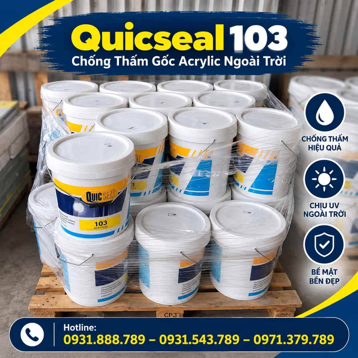 Quicseal 103 – Chống Thấm Gốc Acrylic Ngoài Trời