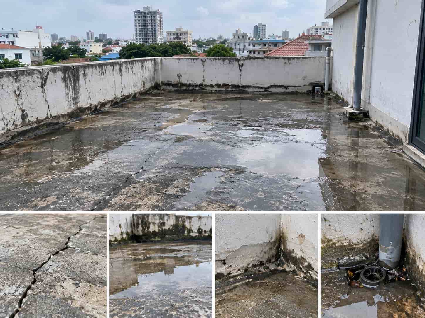 Vì sao sân thượng cũ thường bị thấm