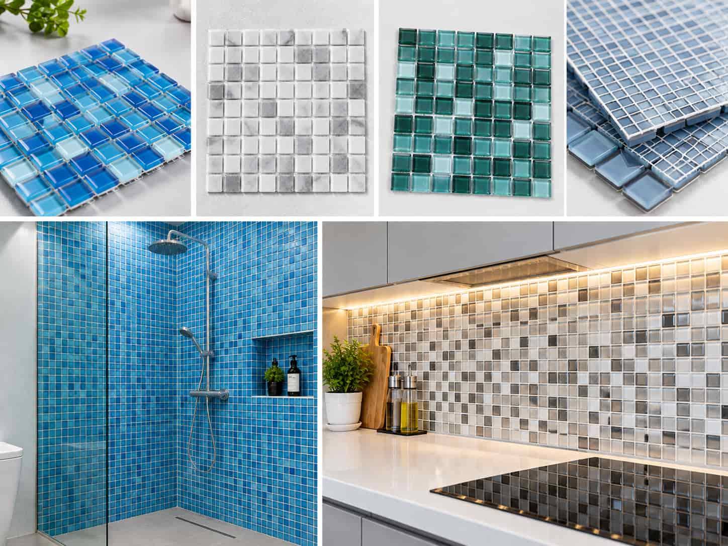 Kích Thước Gạch Mosaic Vuông, Chữ Nhật, Lục Giác Phổ Biến