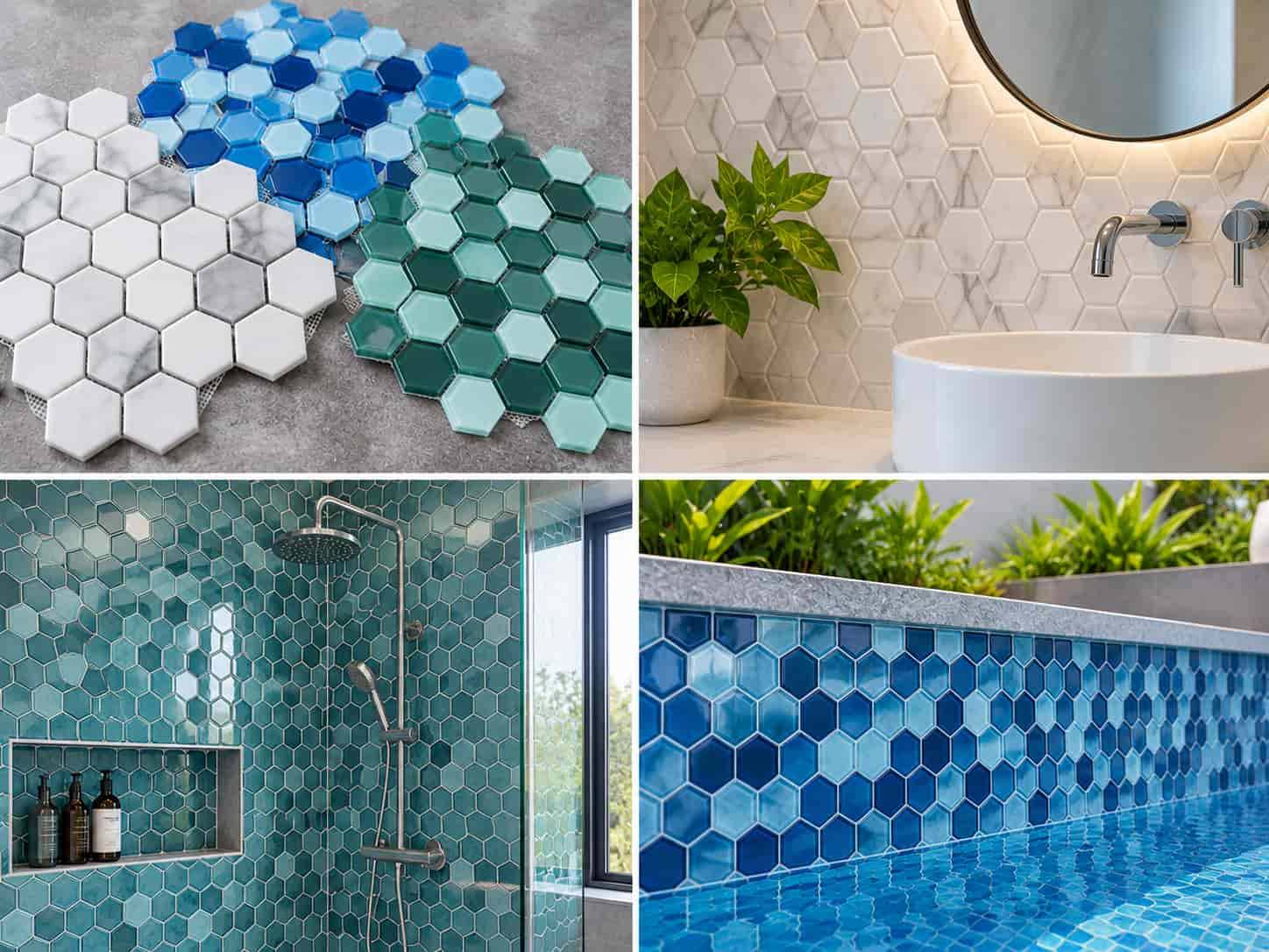 Kích Thước Gạch Mosaic Vuông, Chữ Nhật, Lục Giác Phổ Biến