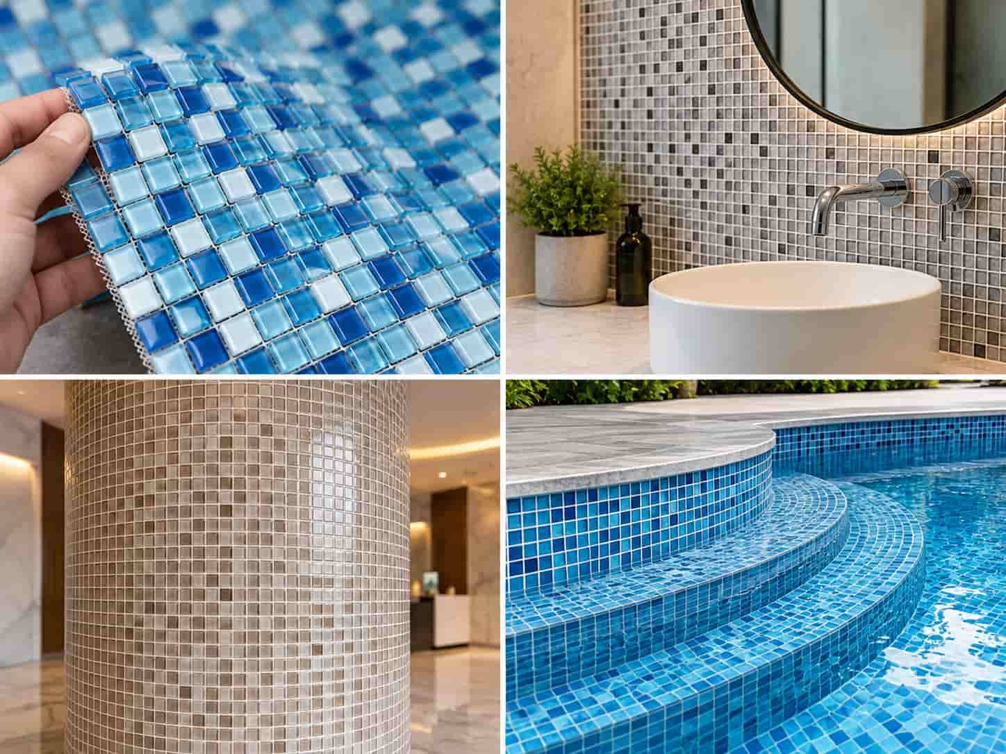 Kích Thước Gạch Mosaic Vuông, Chữ Nhật, Lục Giác Phổ Biến