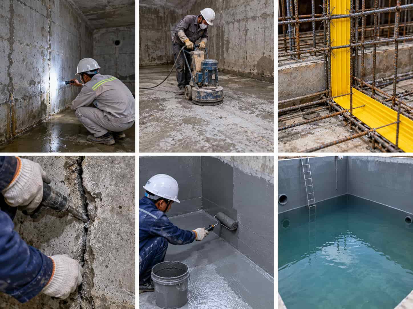 Quy trình chống thấm bể nước ngầm
