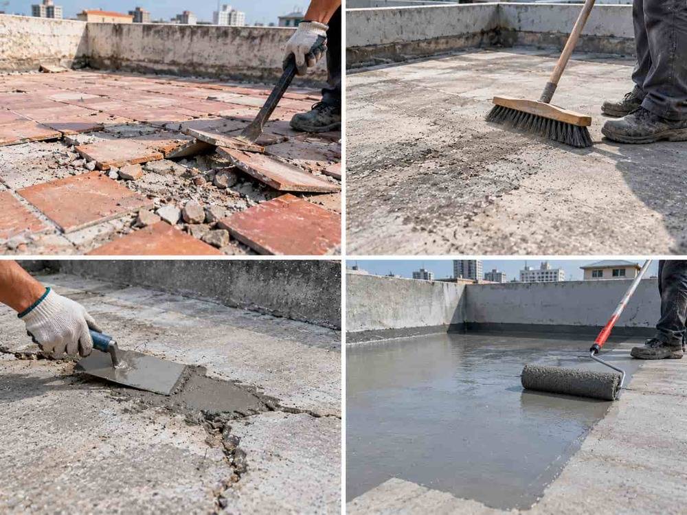 Cách Chống Thấm Sân Thượng Bằng Xi Măng Đúng Kỹ Thuật