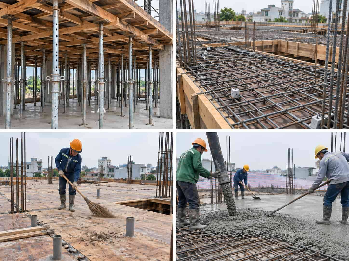 Đổ Trần Nhà Bê Tông: Độ Dày, Chi Phí & Cách Thi Công