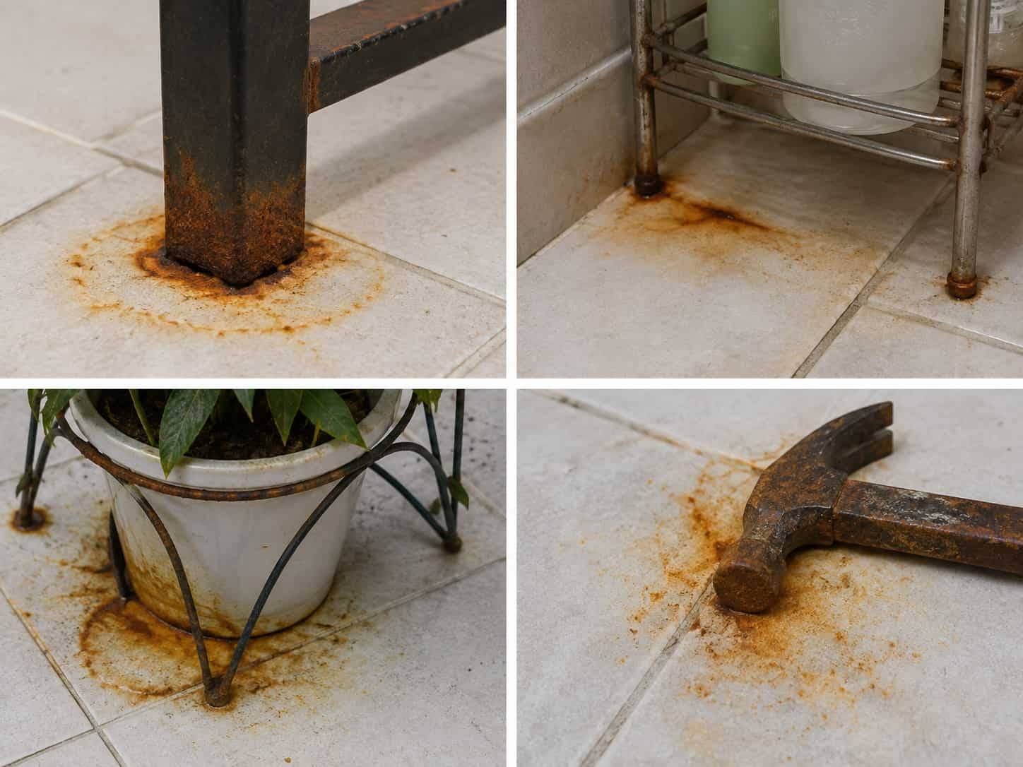 Vì sao nền gạch xuất hiện vết rỉ sét