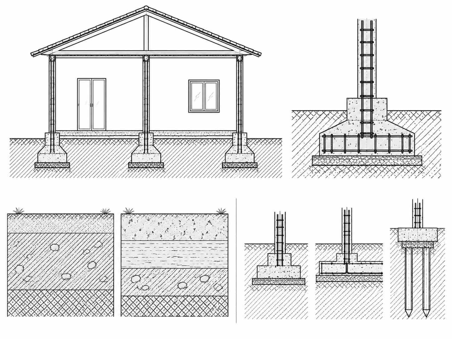 Móng Nhà Cấp 4 Trên Nền Đất Cứng