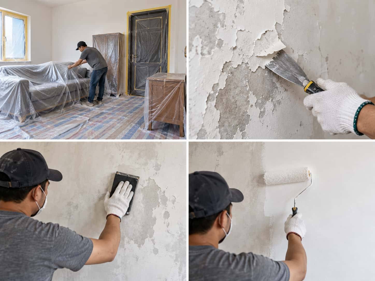 Cách tự sơn tường cũ đẹp, bền màu tại nhà theo 7 bước