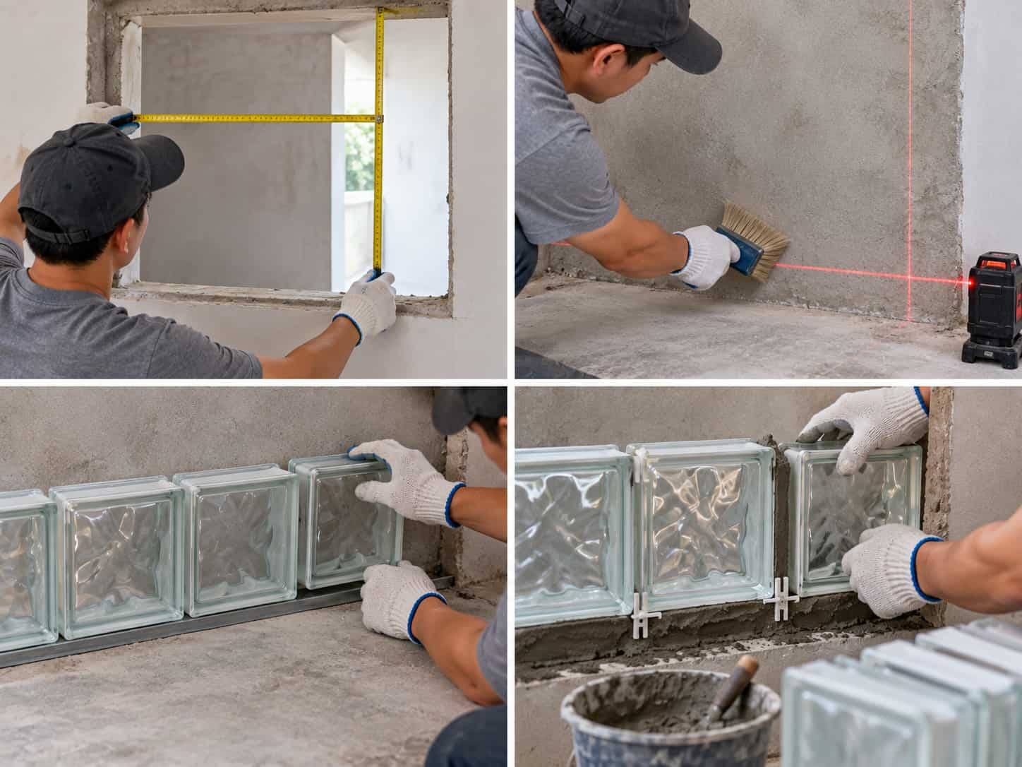 Cách Xây Gạch Kính Lấy Sáng Đẹp, Đúng Kỹ Thuật