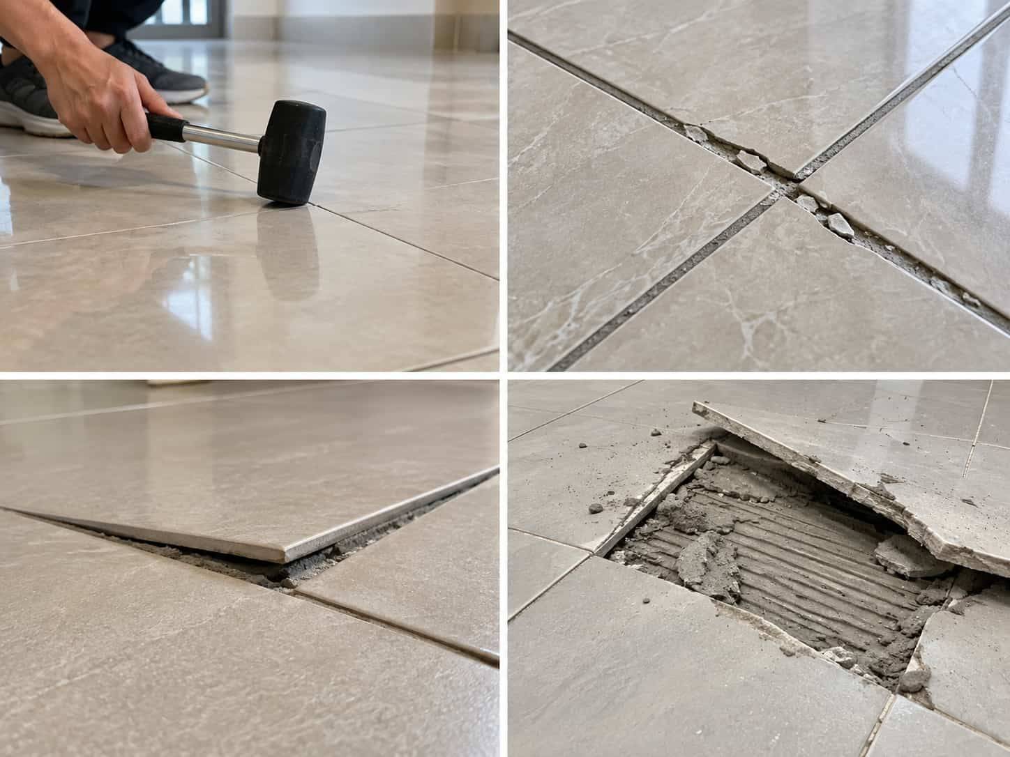 Gạch lát nền bị ộp