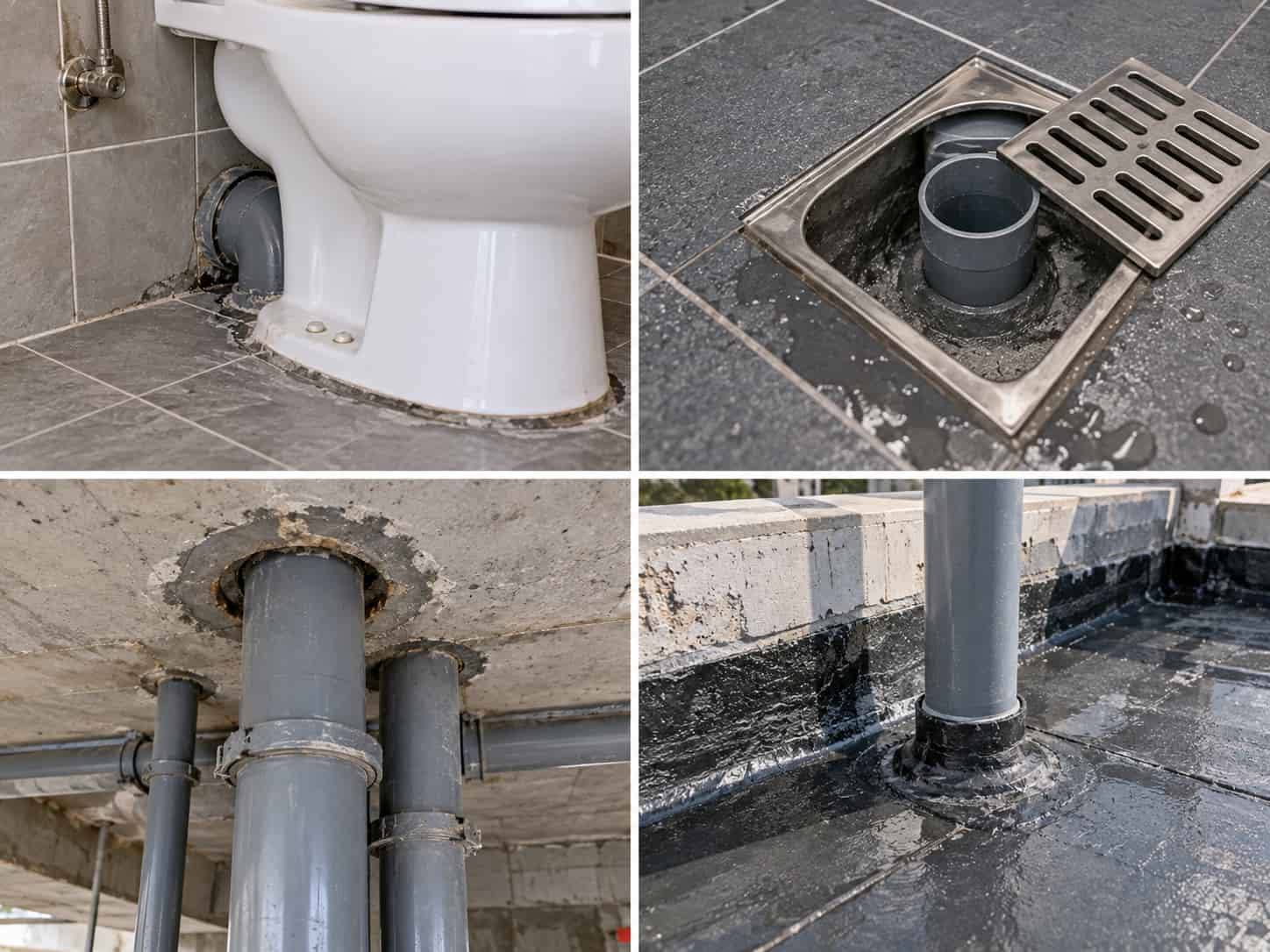 Quy Trình 6 Bước Chống Thấm Cổ Ống Nhà Vệ Sinh Hiệu Quả