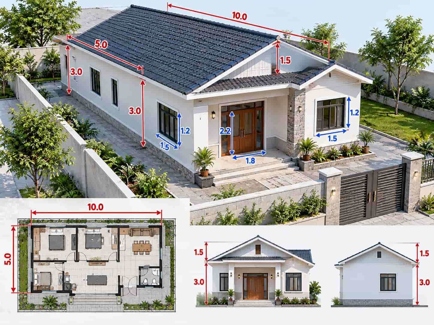 Cách Tính m2 Tường Nhà