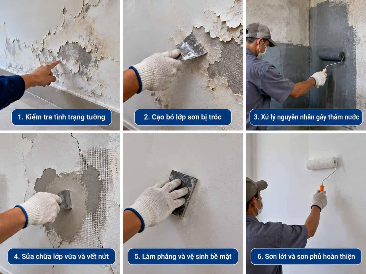 Tường Tróc Sơn: Nguyên Nhân Và Cách Khắc Phục Hiệu Quả