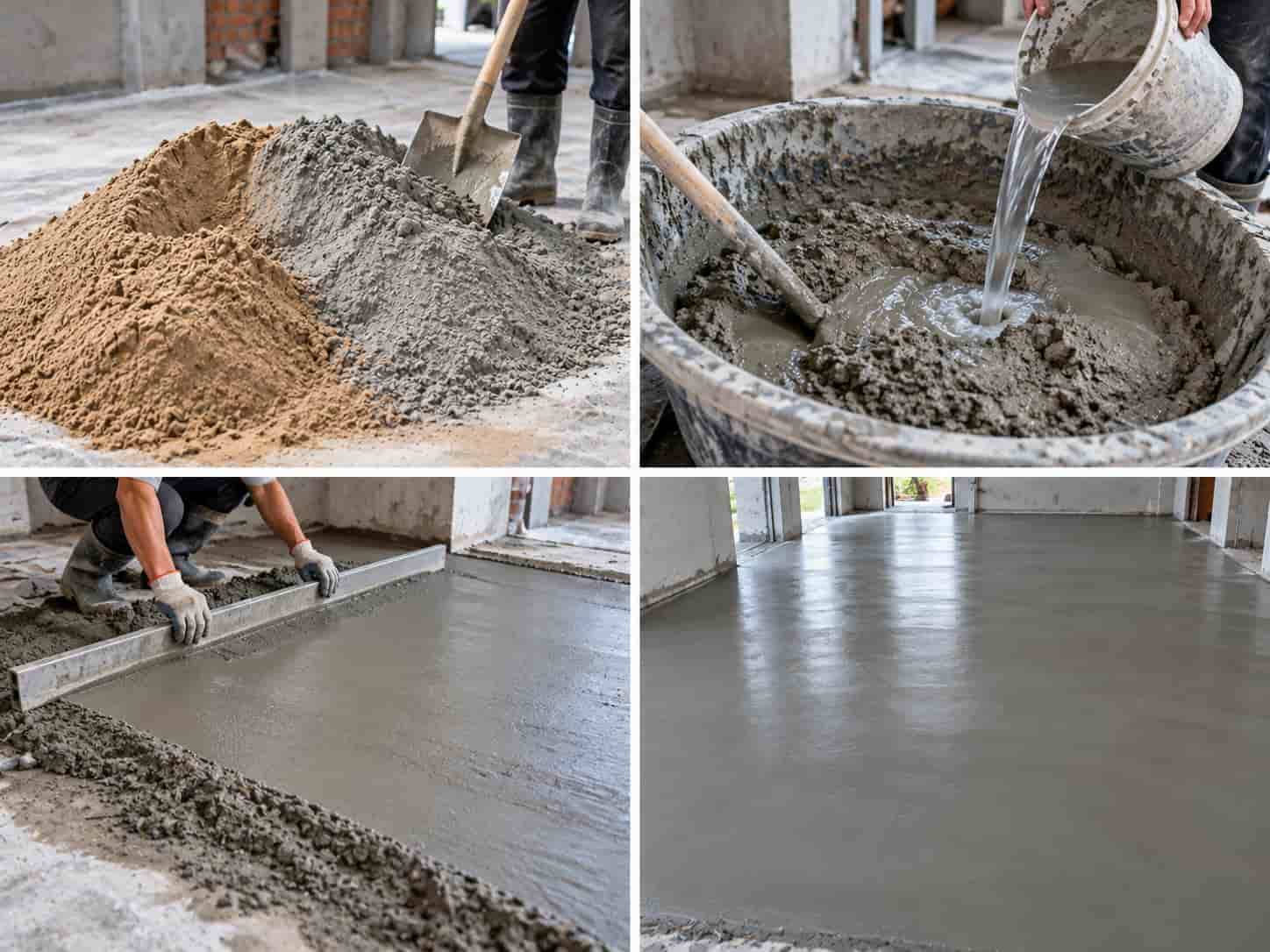 Cách Trộn Xi Măng Với Cát Đúng Tỷ Lệ Cho Từng Hạng Mục
