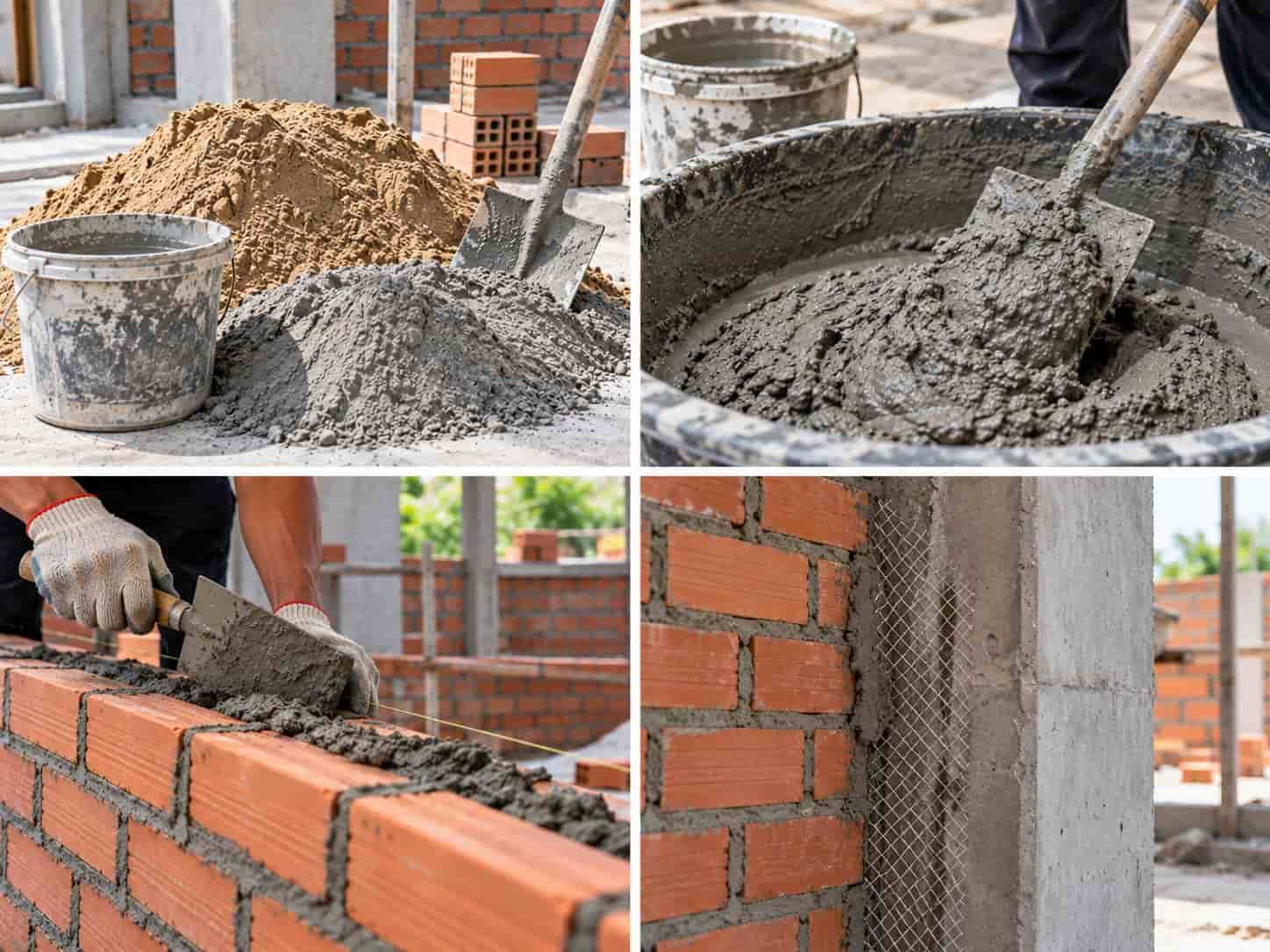 Cách Trộn Xi Măng Với Cát Đúng Tỷ Lệ Cho Từng Hạng Mục
