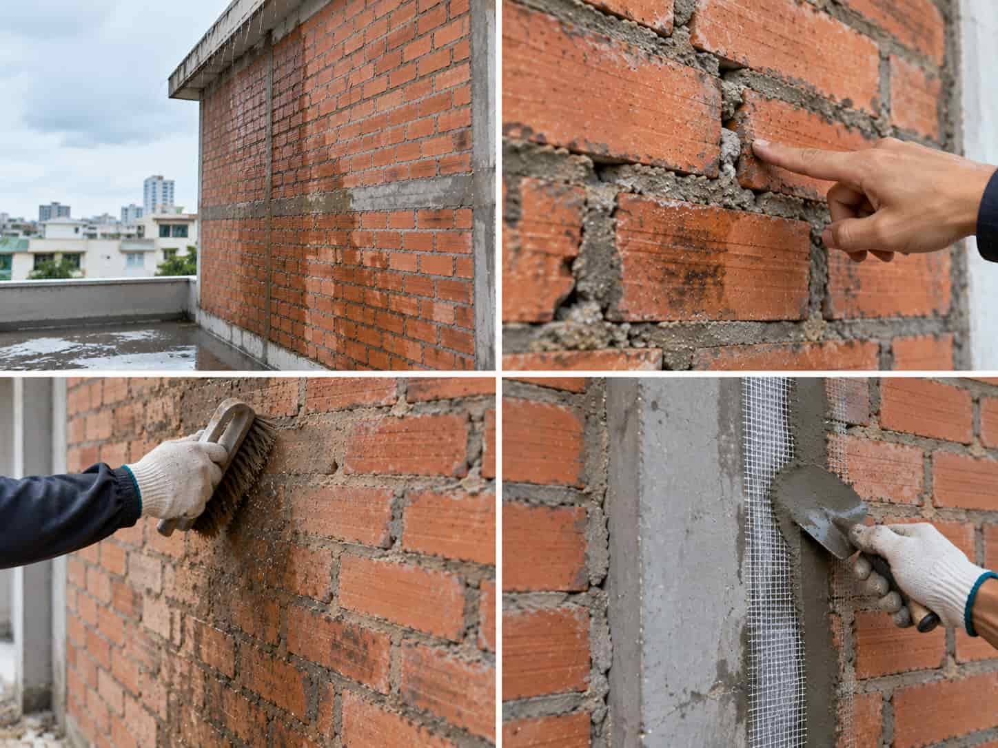 Chống Thấm Tường Không Trát Mặt Ngoài Đúng Cách