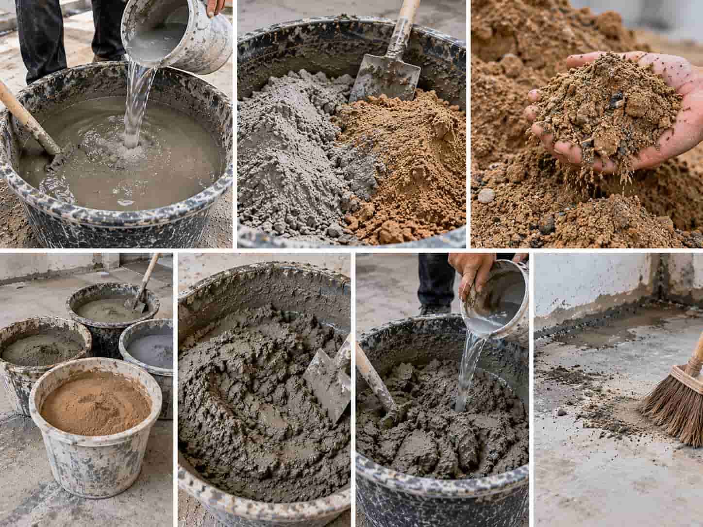 Cách Trộn Xi Măng Với Cát Đúng Tỷ Lệ Cho Từng Hạng Mục