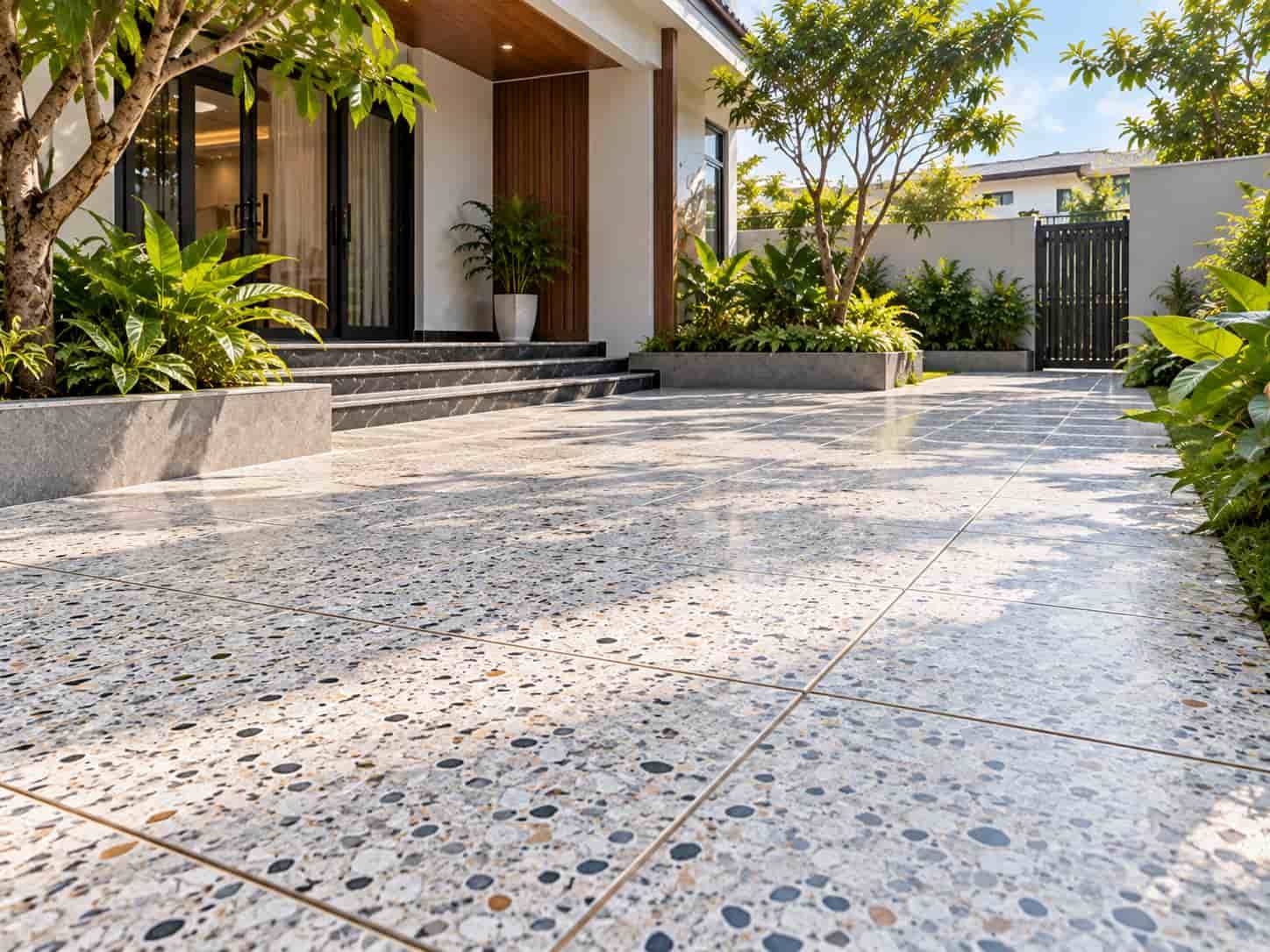 Top 7 Vật Liệu Lát Sàn Ngoài Trời Bền Đẹp, Chống Trơn