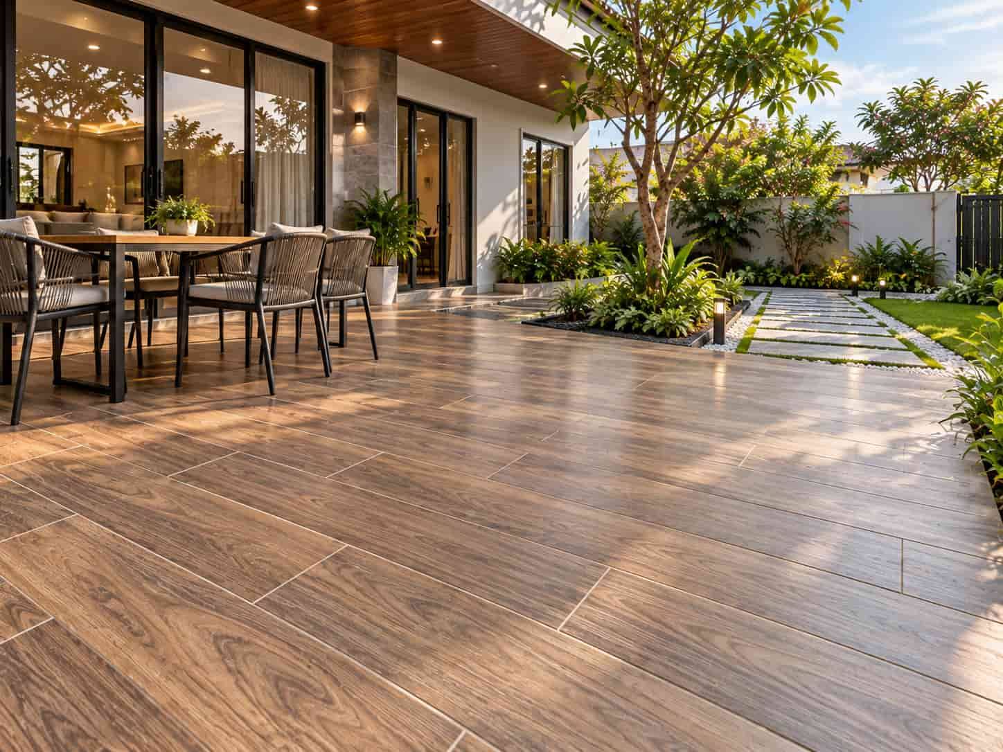Top 7 Vật Liệu Lát Sàn Ngoài Trời Bền Đẹp, Chống Trơn