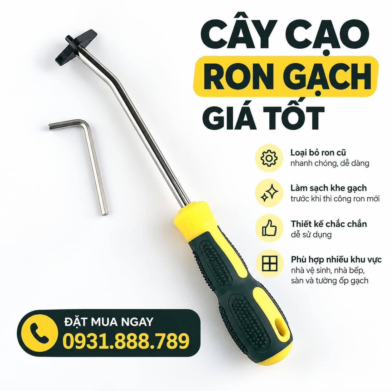 Cây Cạo Ron Gạch – Dụng Cụ Cạo Ron Gạch Cũ