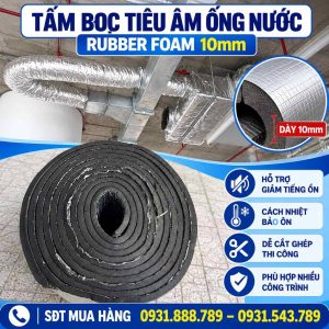 Tấm bọc tiêu âm ống nước