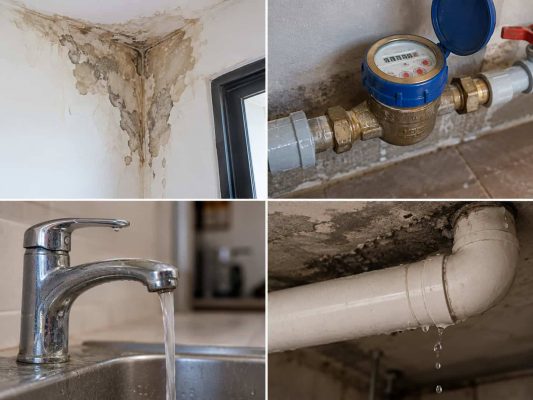 Dấu hiệu nhận biết ống nước bị rò rỉ