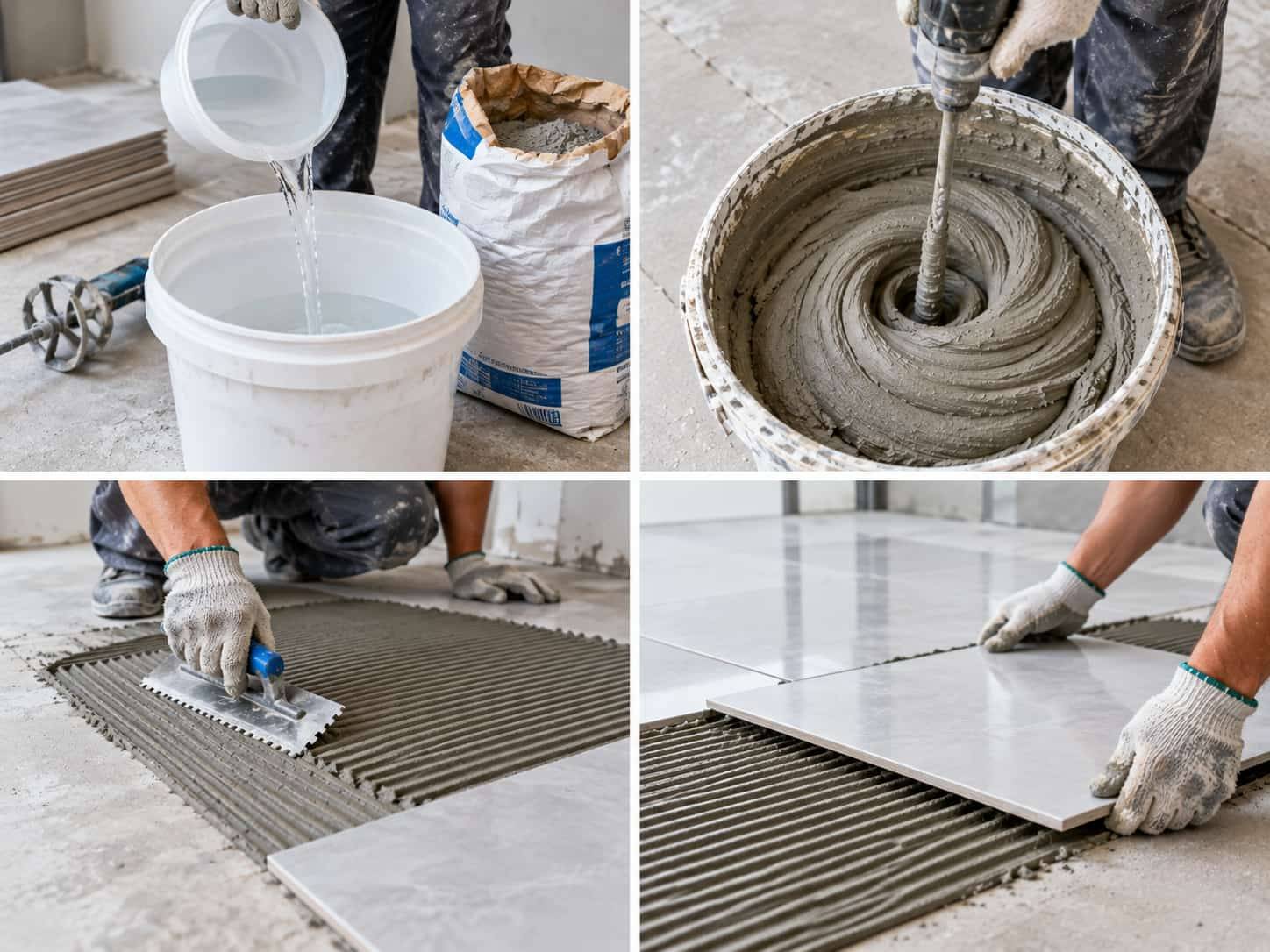 Keo Dán Gạch Có Trộn Với Xi Măng Được Không? Cách Trộn Đúng