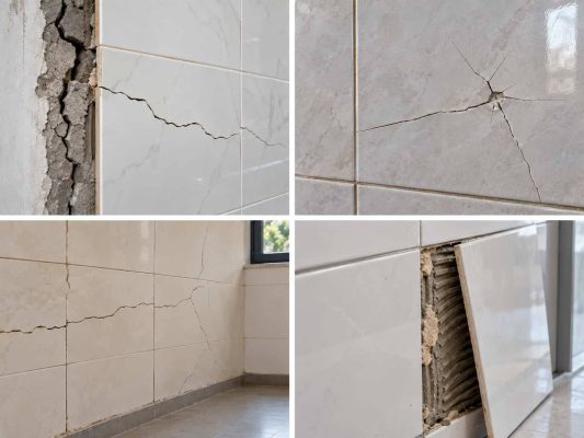 Vì sao gạch ốp tường bị nứt