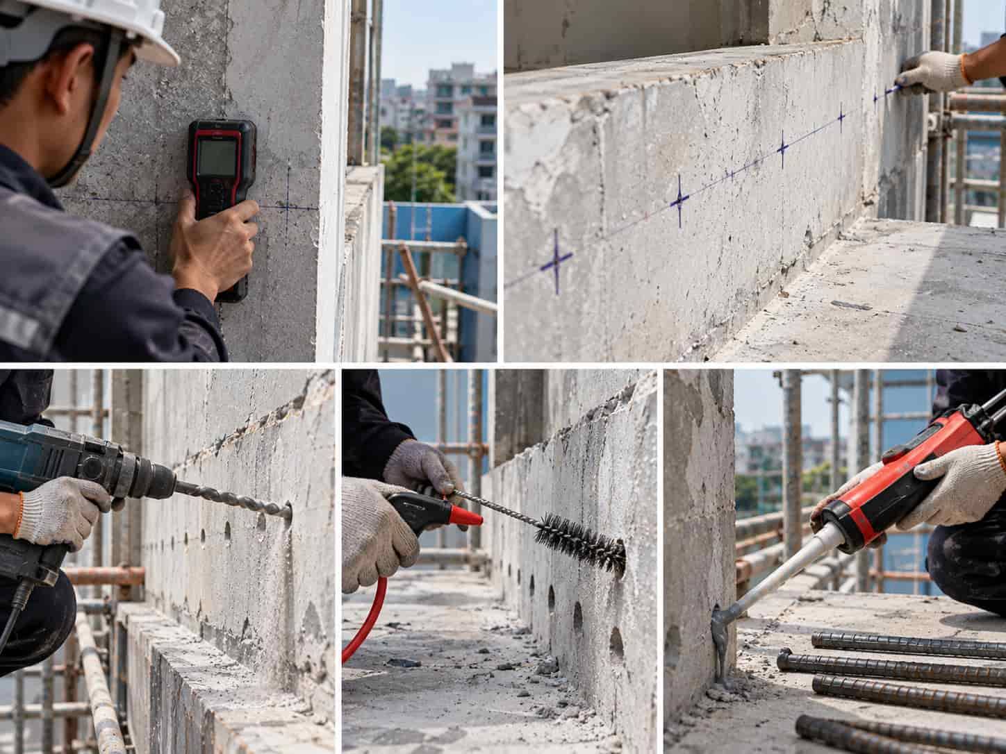 Thi Công Cấy Thép Ban Công Đúng Kỹ Thuật