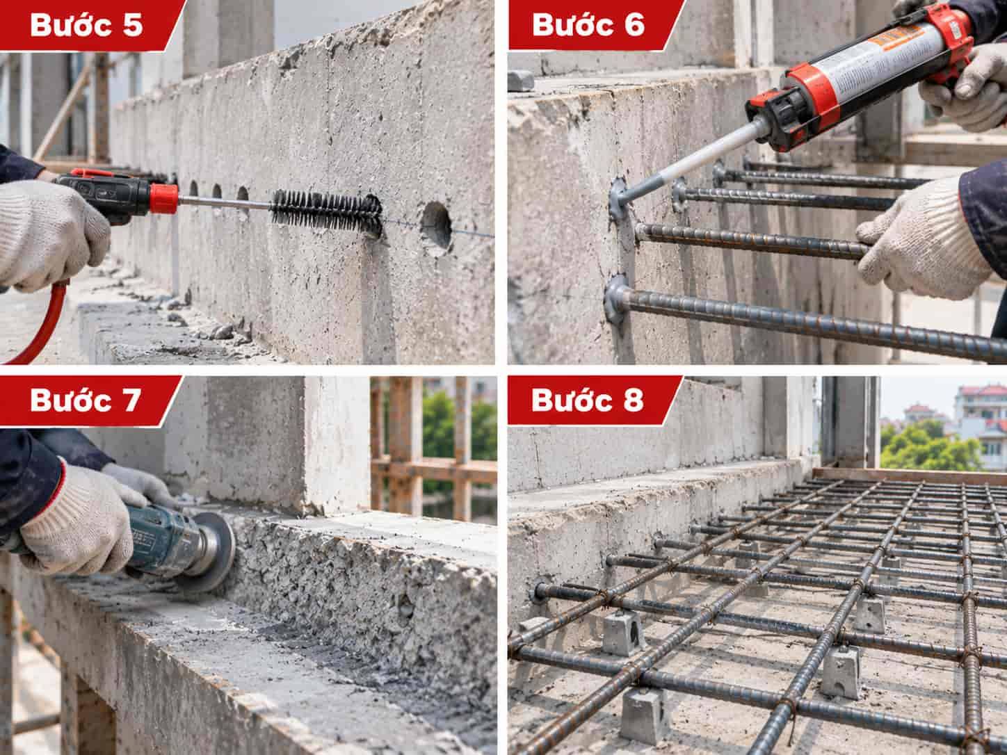 Hướng Dẫn Kỹ Thuật Nối Sàn Bê Tông Cũ Và Mới Đúng Cách