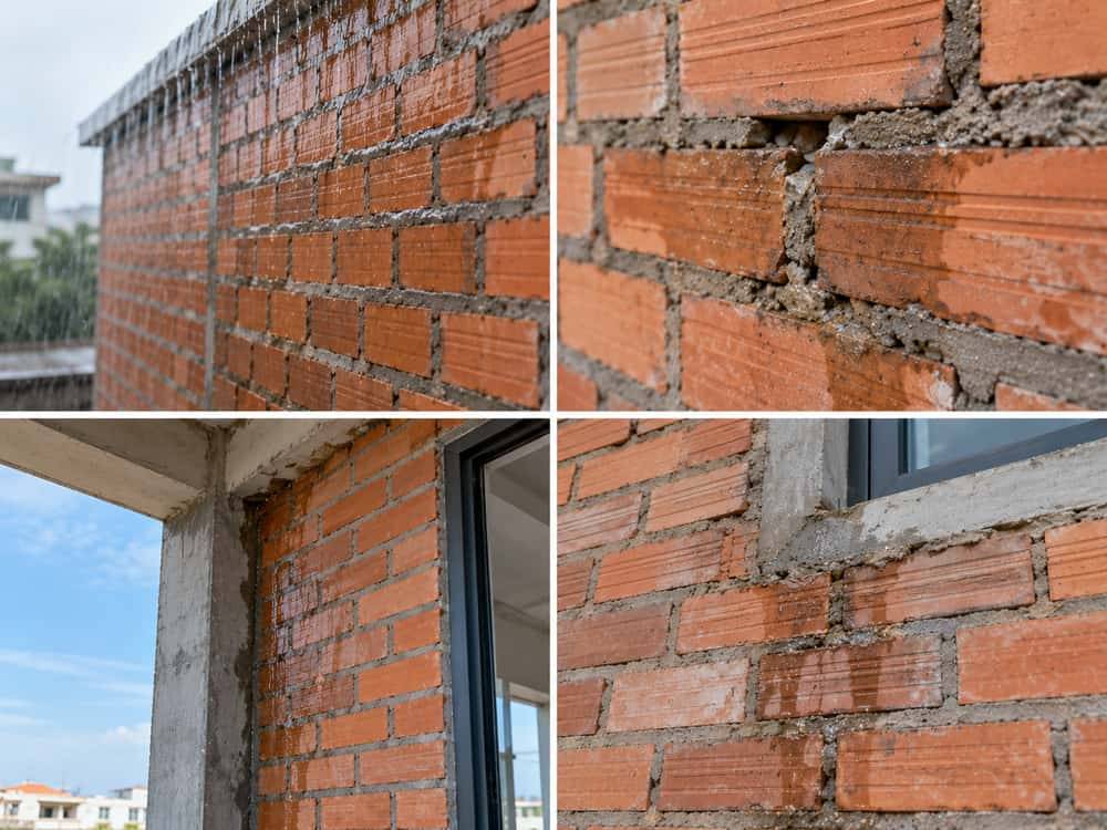 Chống Thấm Tường Không Trát Mặt Ngoài Đúng Cách